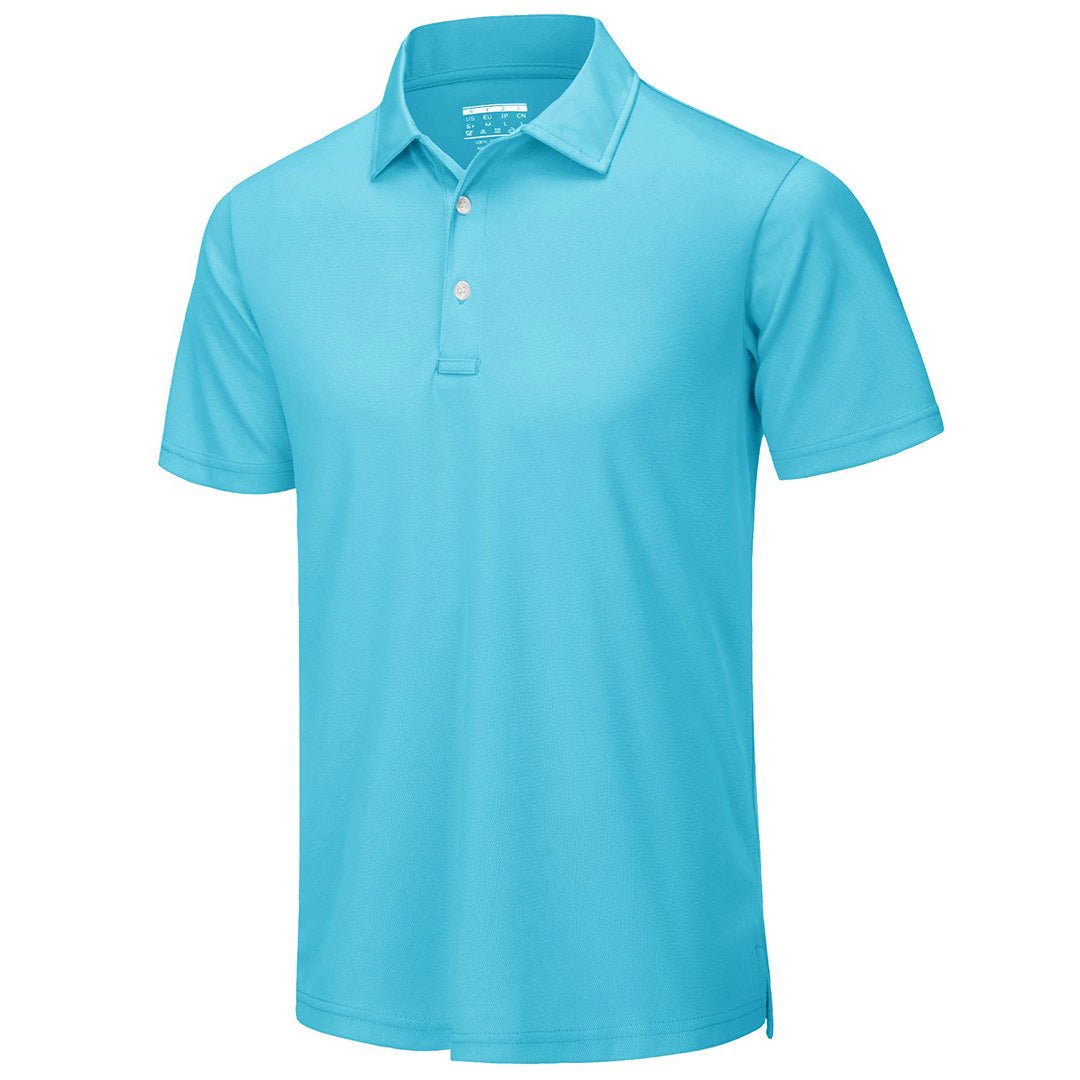 Men's UPF50+ Dry Fit Short Sleeve Performance Golf Polo Work Shirt