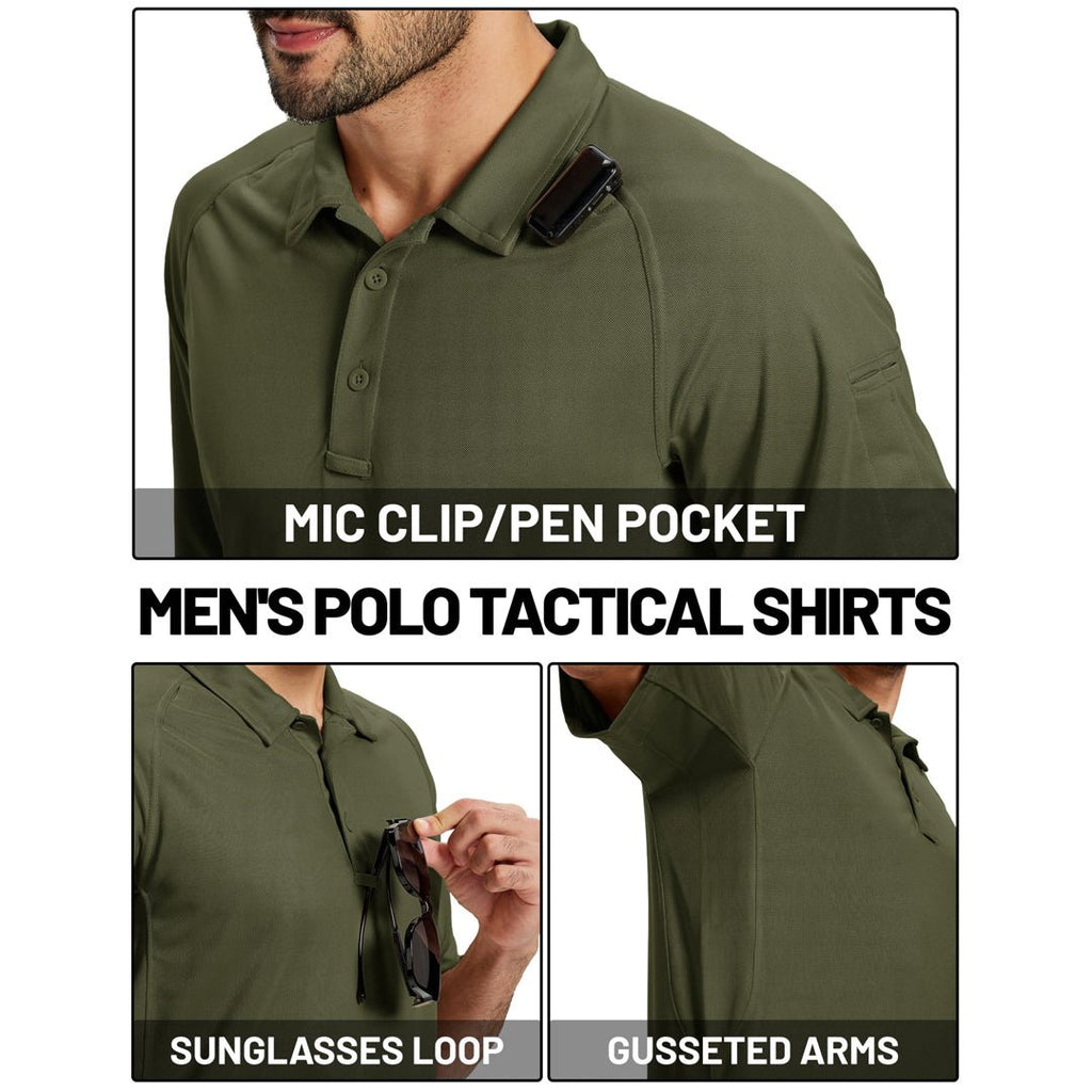 UPF 50+ Performance Tactical Polo Shirt