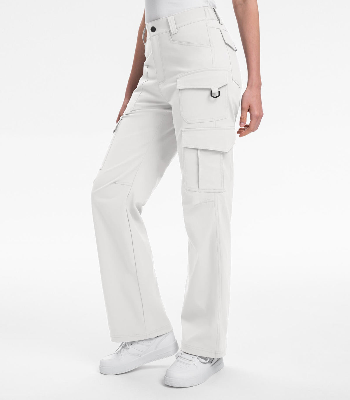 Women's Cargo Hiking Pants / High-Waisted & Lightweight - HikerFlex W038