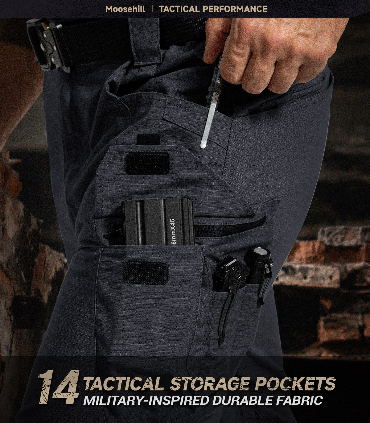 Men's Cargo Tactical Pants - HikerFlex M052