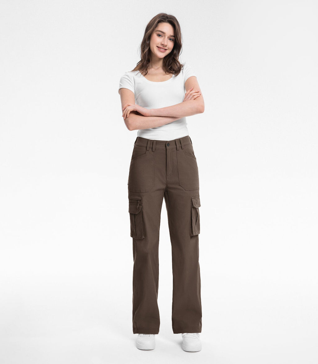 Women's Cargo Hiking Pants High Waisted - HikerFlex W037