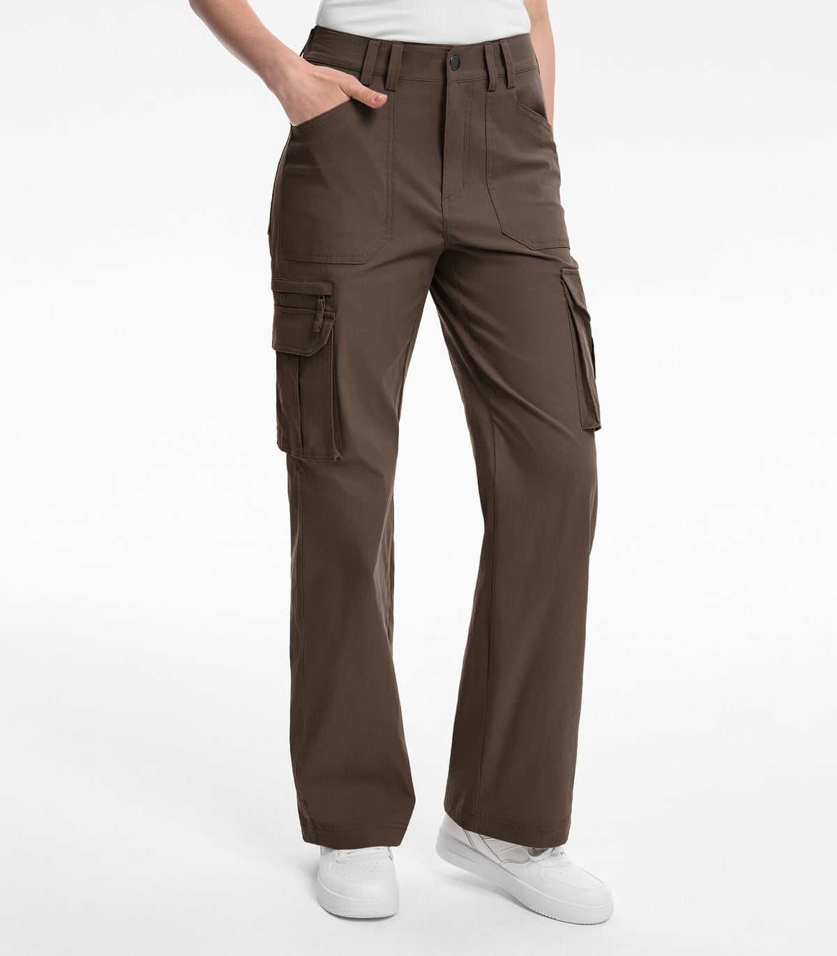 Women's Cargo Hiking Pants High Waisted - HikerFlex W037